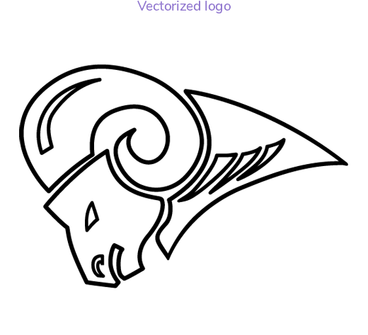 VectoryourLogo ram vectorized logo
